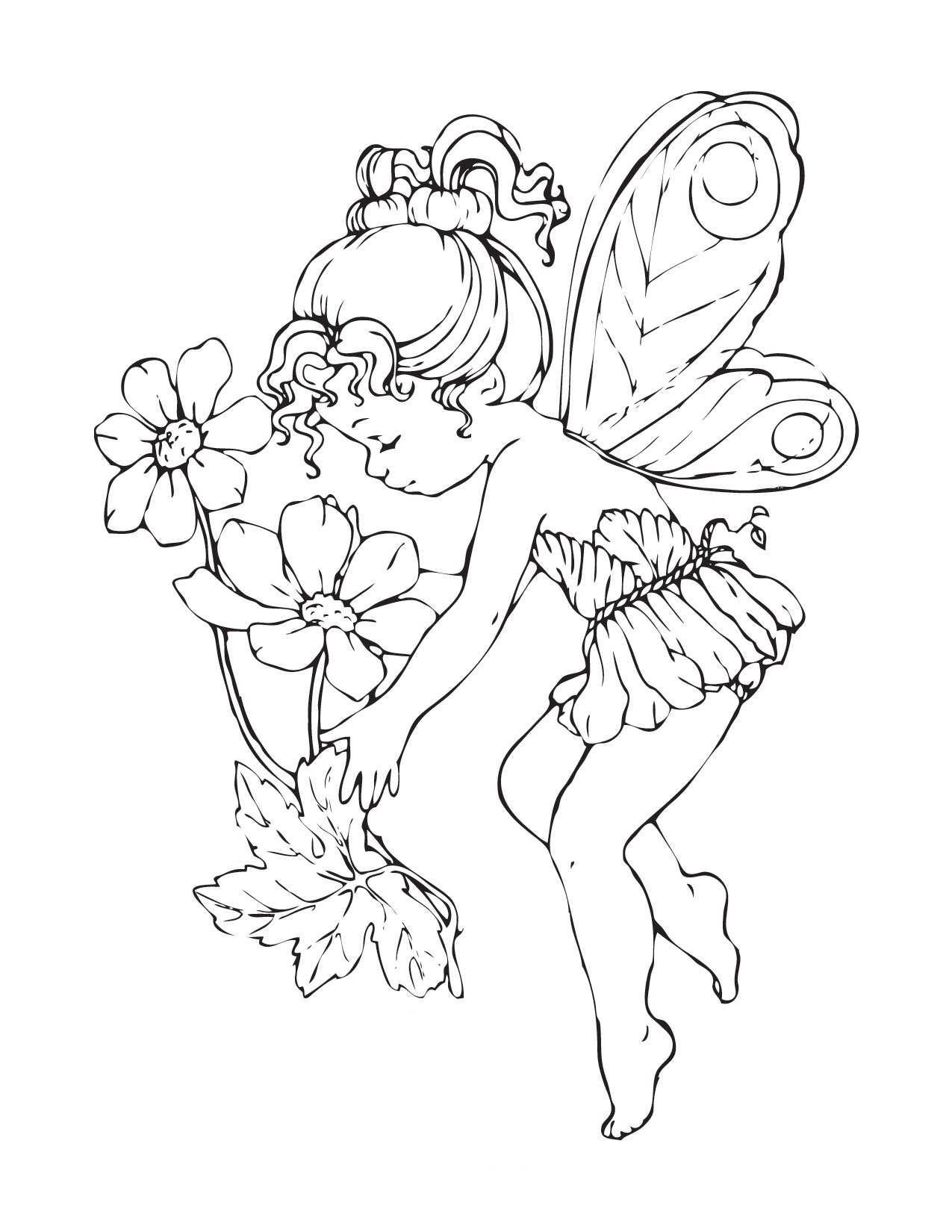 Challenge Fairy Pictures To Print Realistic Coloring Pages 1275x1650 Challenge Fairy Pictures To Print Realistic Coloring Pages