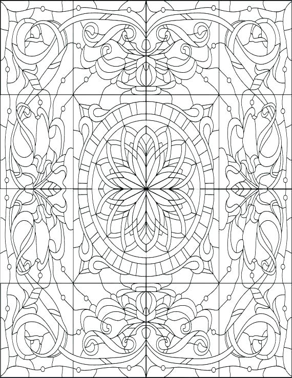 Geometric Color Sheets Free Printable Coloring Sheets For Adults 570x738 Geometric Color Sheets Free Printable Coloring Sheets For Adults
