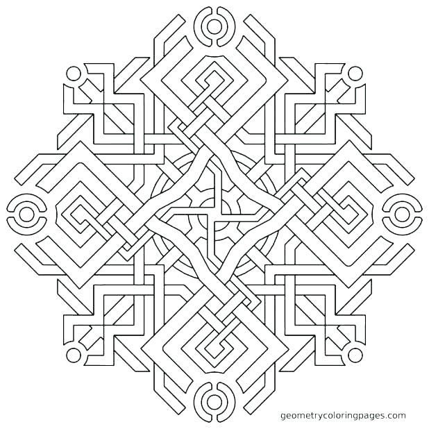 Easy Geometric Coloring Pages 618x618 Easy Geometric Coloring Pages