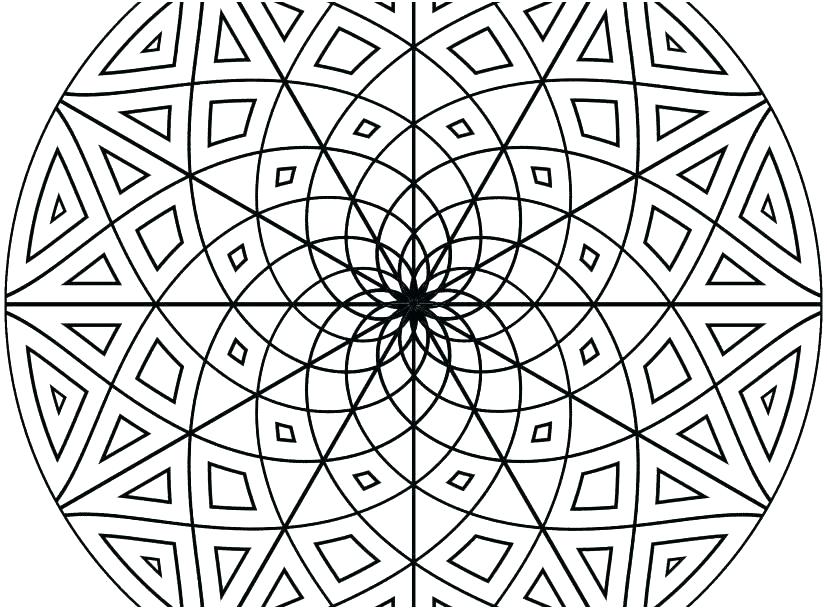 Free Geometric Coloring Pages For Adults 827x609 Free Geometric Coloring Pages For Adults