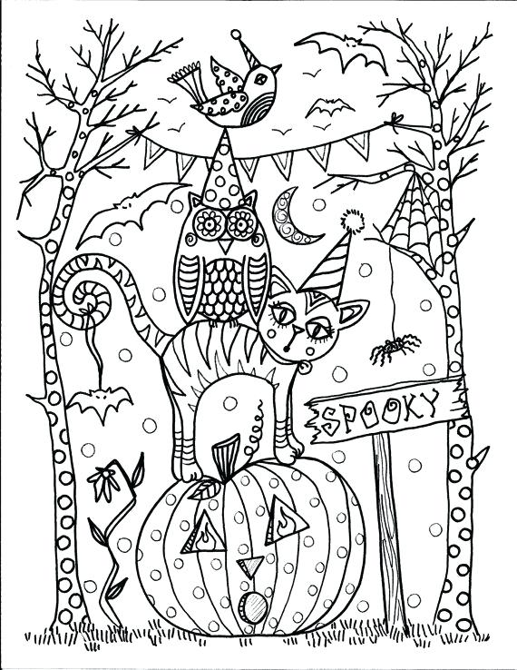 Halloween Coloring Pages For Adults Printable Coloring Pages Free 570x738 Halloween Coloring Pages For Adults Printable Coloring Pages Free