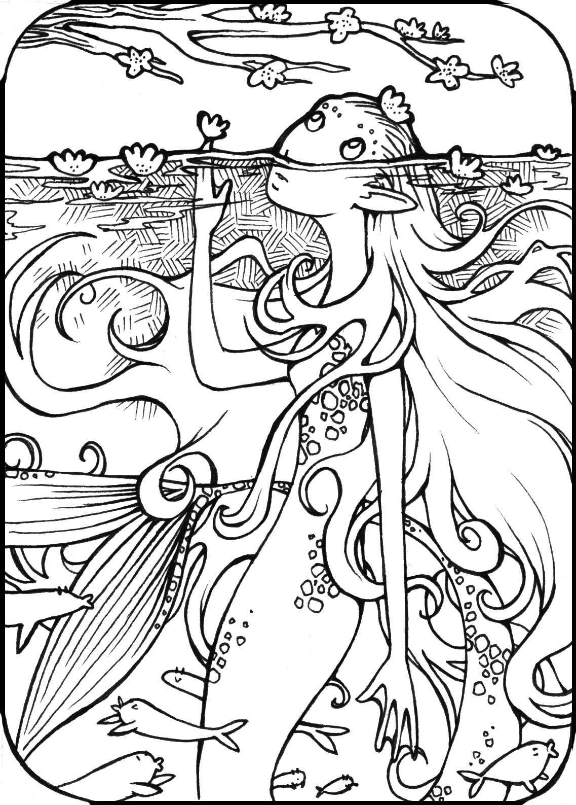 Extraordinary Ideas Coloring Pages Of Mermaids Realistic Mermaid 1137x1587 Extraordinary Ideas Coloring Pages Of Mermaids Realistic Mermaid