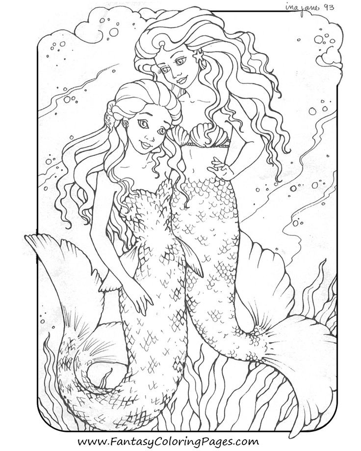 Free Printable Coloring Pages For Adults Mermaids World 736x920 Free Printable Coloring Pages For Adults Mermaids World