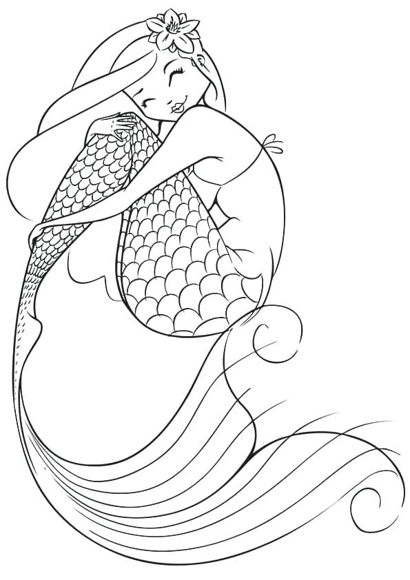 Free Printable Coloring Pages For Adults Mermaids 595x842 Free Printable Coloring Pages For Adults Mermaids
