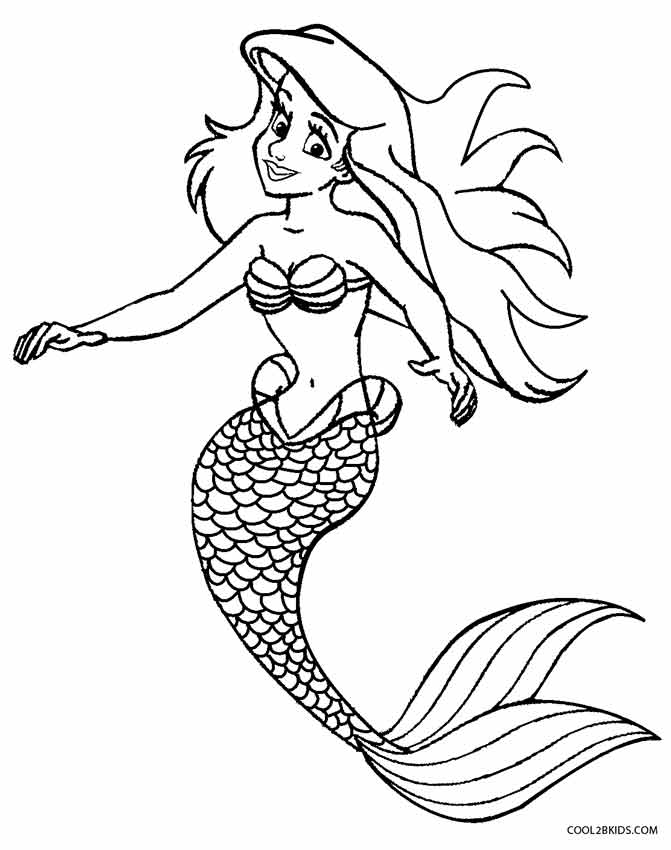 Printable Mermaid Coloring Pages For Kids Cool2bkids 671x850 Printable Mermaid Coloring Pages For Kids Cool2bkids
