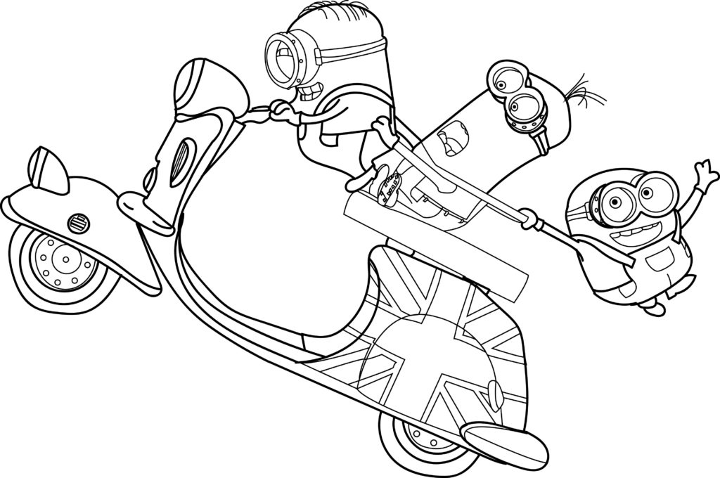 Minion Coloring Pages 1024x680 Minion Coloring Pages