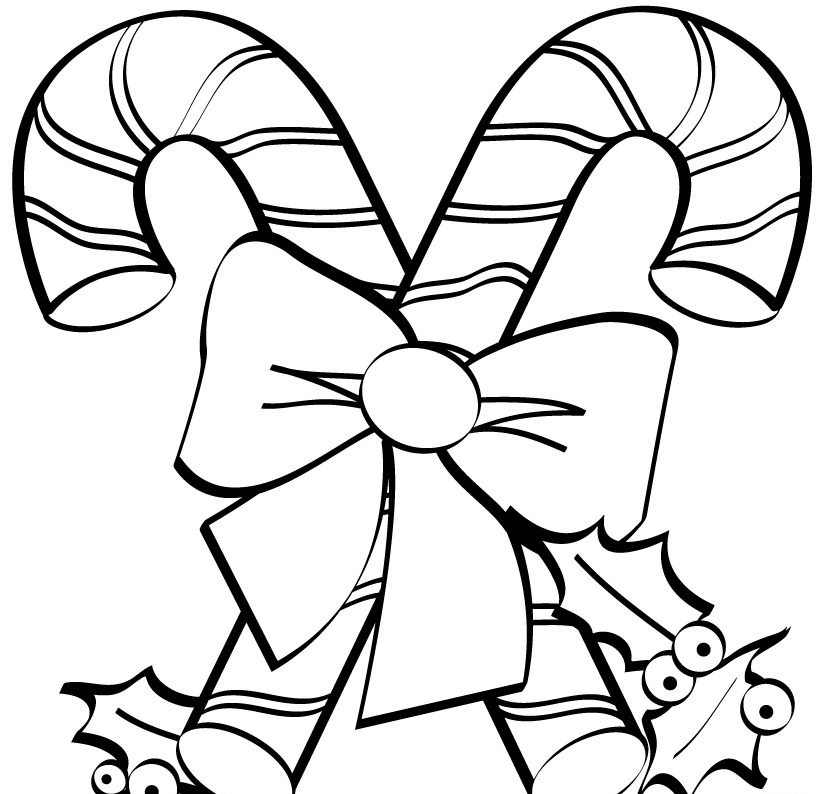 Christmas Candy Coloring Page Printable 820x794 Christmas Candy Coloring Page Printable