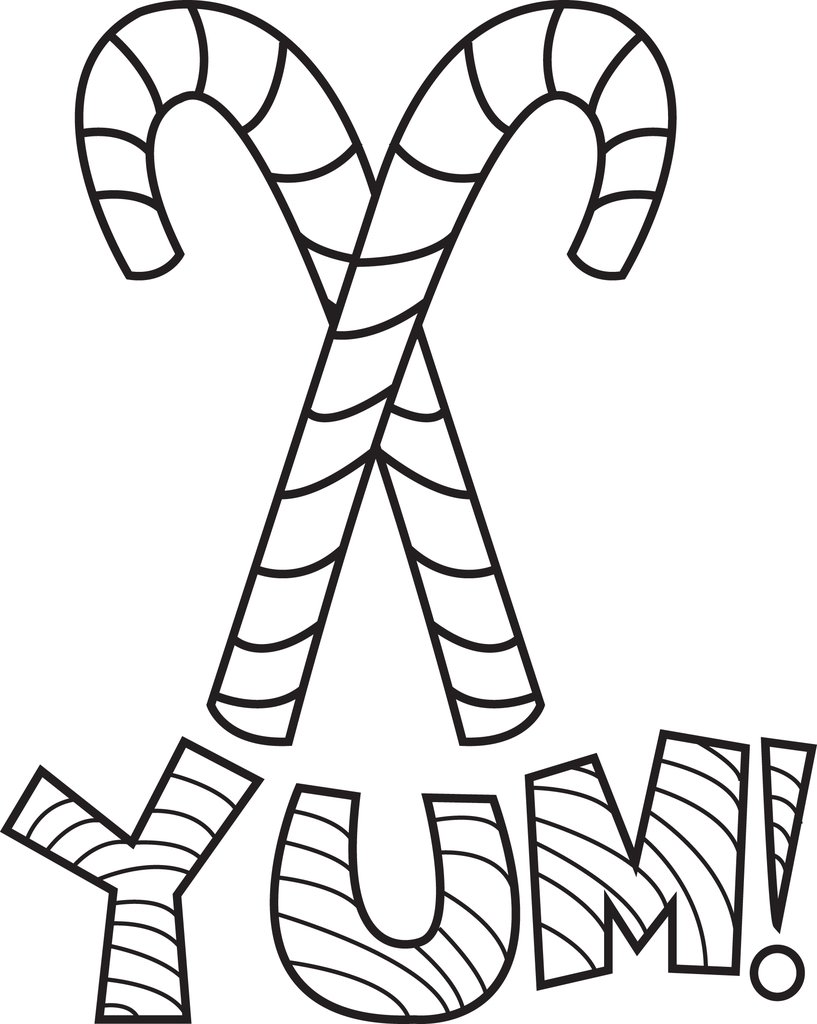 Free Printable Candy Canes Coloring Page For Kids 817x1024 Free Printable Candy Canes Coloring Page For Kids