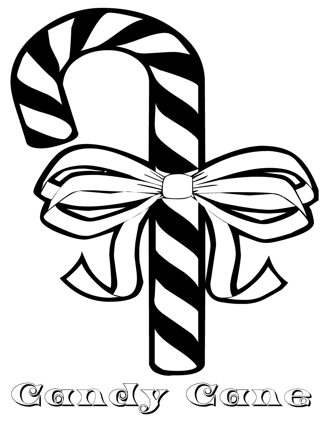 Amazing Candy Cane Coloring Page Free Printabl 1240x1615 Amazing Candy Cane Coloring Page Free Printabl