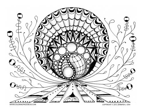 500x386 Free Printable Coloring Pages For Adults Advanced Super Cool Ideas