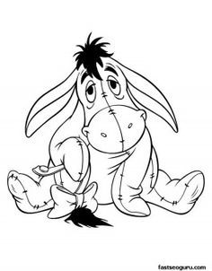 Printabel Coloring Pages Disney Characters Eeyore 236x302 Printabel Coloring Pages Disney Characters Eeyore