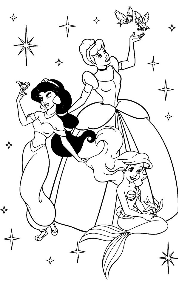 Disney Princess Christmas Coloring Pages 600x958 Disney Princess Christmas Coloring Pages
