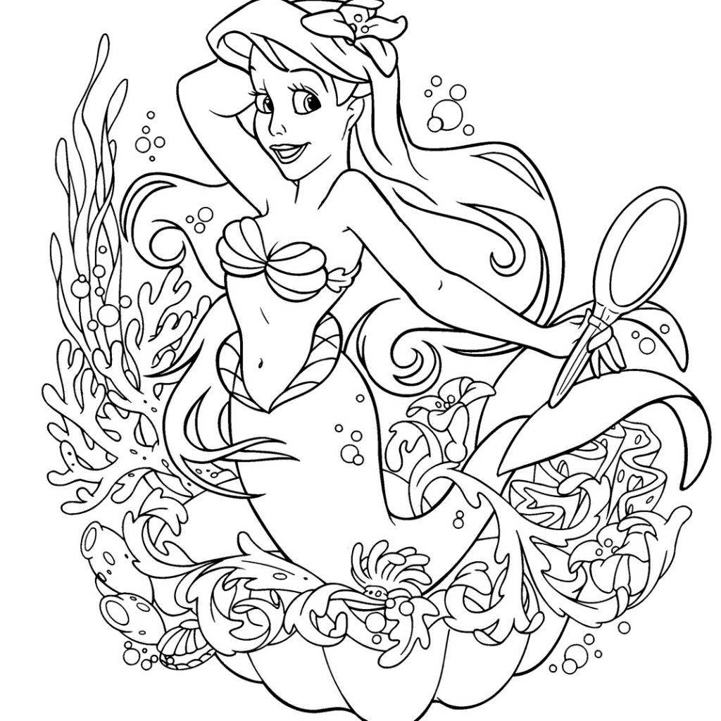 All Disney Princesses Coloring Pages 1024x1024 All Disney Princesses Coloring Pages