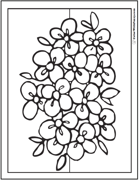 Free Printable Coloring Pages Of Flowers For Kids