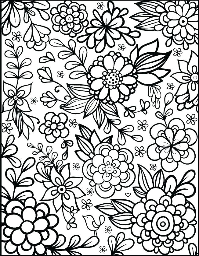 652x841 Free Printable Coloring Pages Of Flowers Coloring Pages Flower