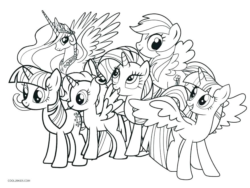 878x659 Pony Color Pages My Little Pony Coloring Pages Free Printable My
