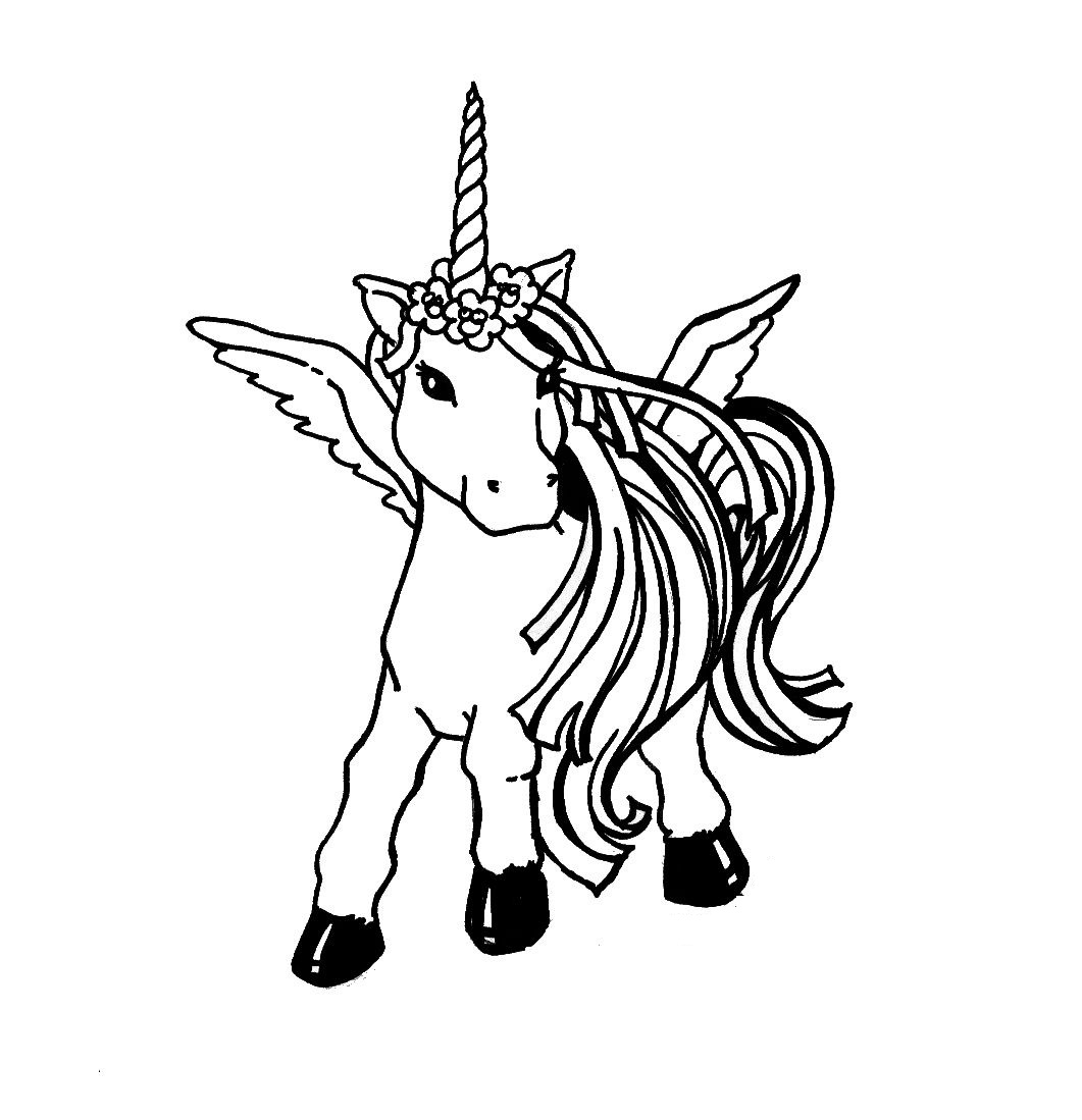Unicorn Coloring Pages 1061x1099 Unicorn Coloring Pages