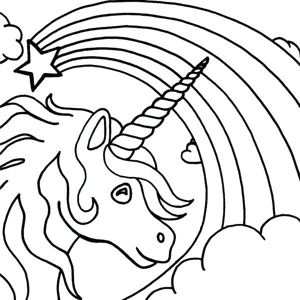 Unicorn Printable Coloring Pages 600x600 Unicorn Printable Coloring Pages