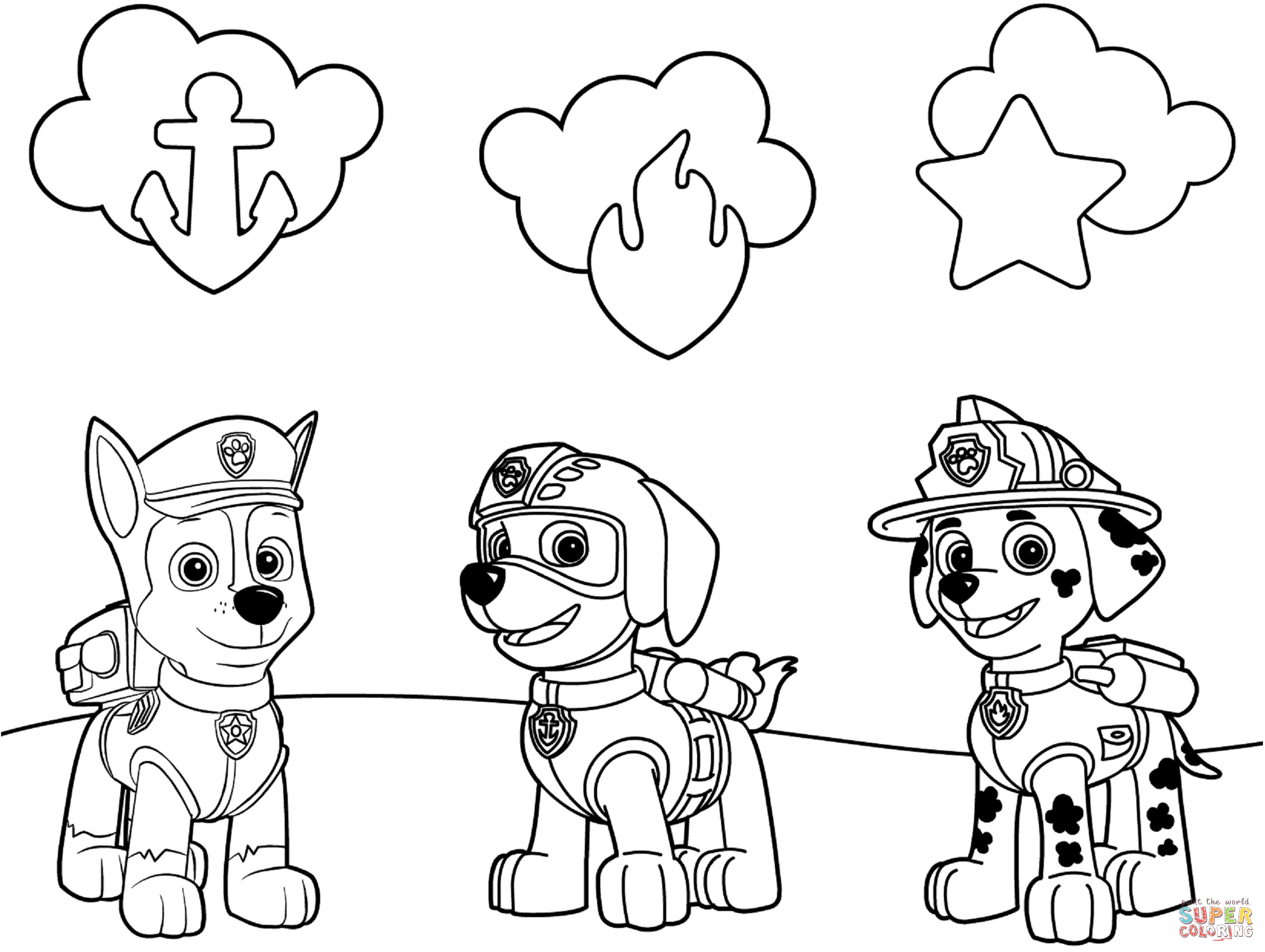 2470x1860 Fresh Design Coloring Pages Paw Patrol Badges Page Free Printable