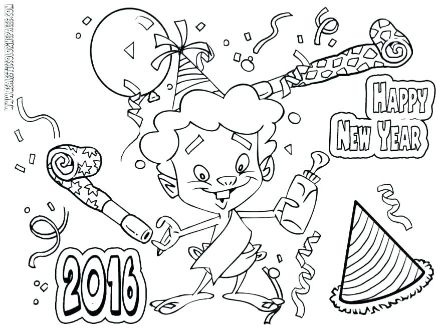 878x659 New Years Printable Coloring Pages Free Printable New Years