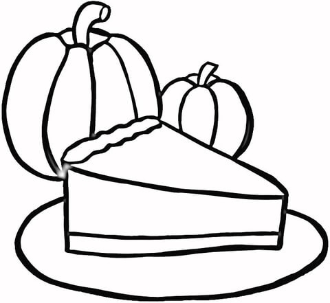480x441 Pies Coloring Pages Piece Of Pumpkin Pie Coloring Page Free