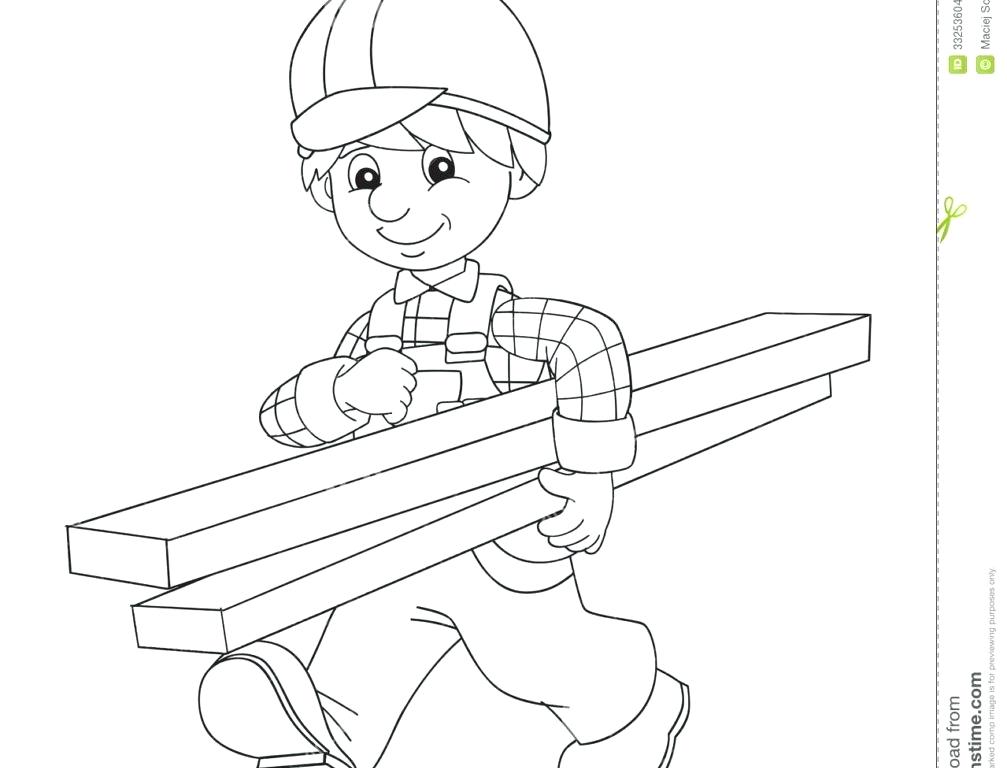 Construction Worker Coloring Pages Construction Worker Coloring 1007x768 Construction Worker Coloring Pages Construction Worker Coloring