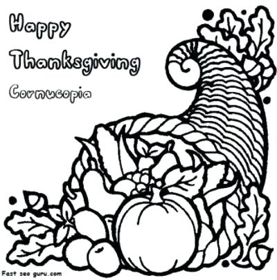 Free Printable Cornucopia Coloring Pages at GetColorings.com | Free ...