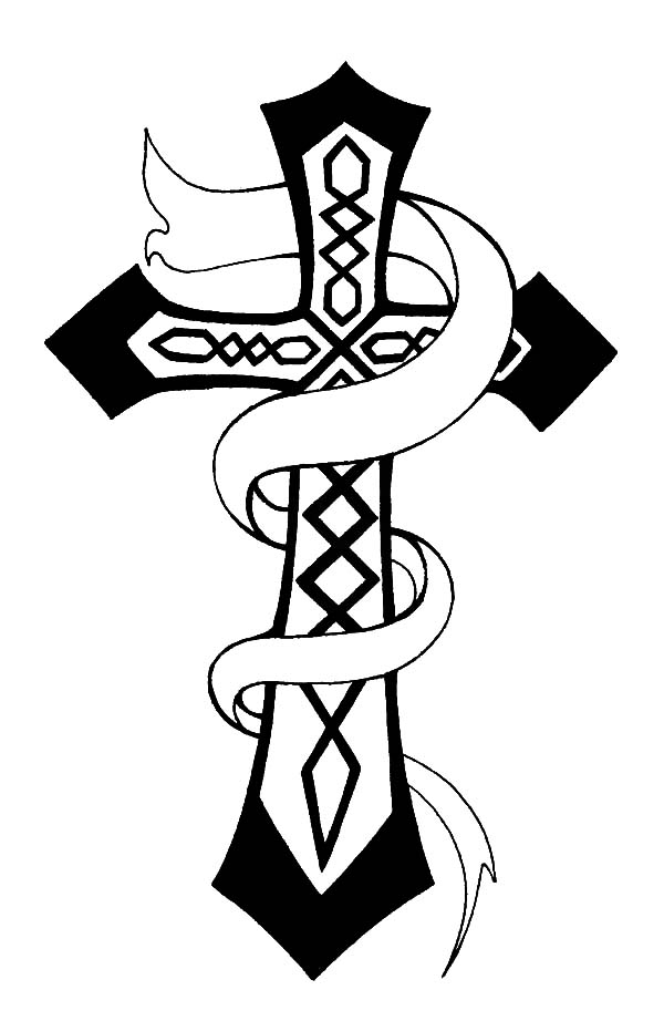 600x922 Unique Design Cross Coloring Pages Top 10 Free Printable Cross
