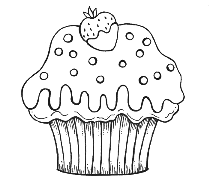 Cupcake Coloring Pages 700x602 Cupcake Coloring Pages