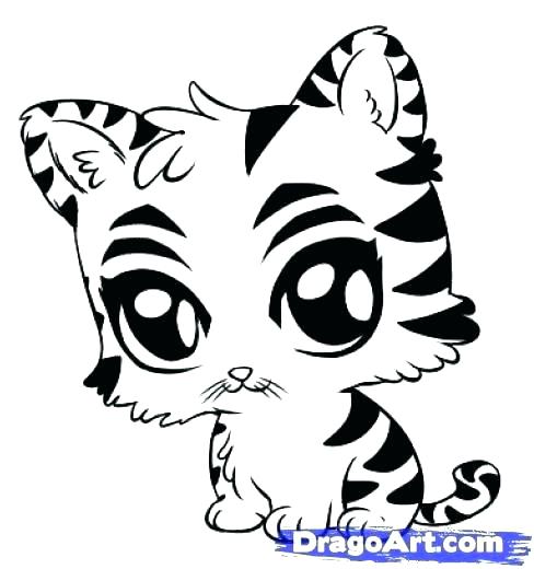 488x520 Cute Baby Animal Coloring Pages Or Printable Animals Coloring