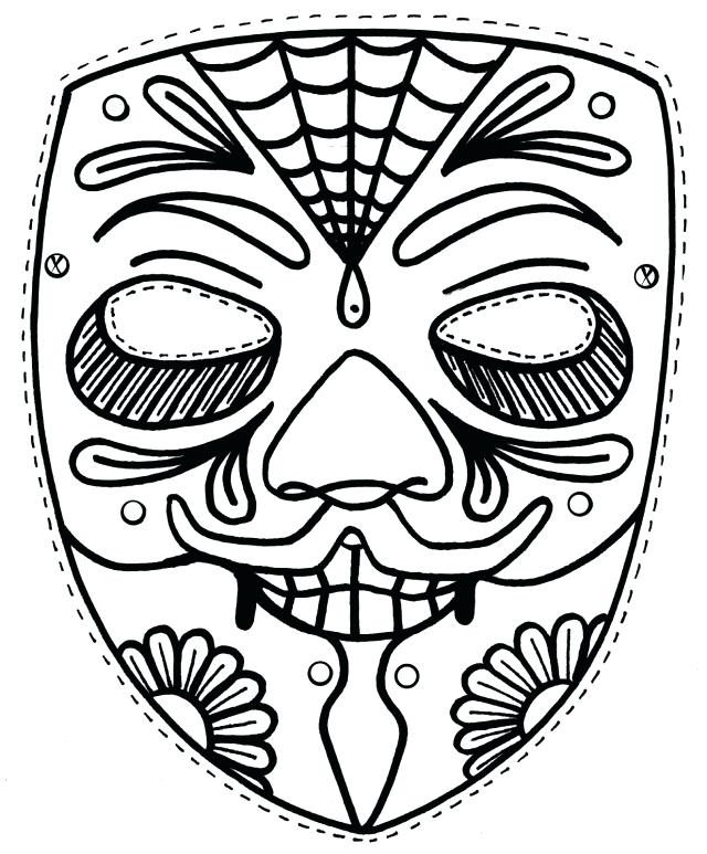 Free Printable Day Dead Coloring Pages Day Of The Dead Coloring 640x773 Free Printable Day Dead Coloring Pages Day Of The Dead Coloring