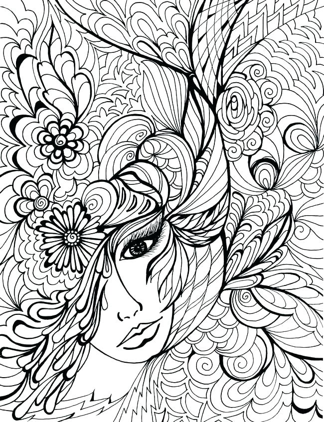 Hard Coloring Pages Free Printable Difficult Coloring Pages 650x847 Hard Coloring Pages Free Printable Difficult Coloring Pages