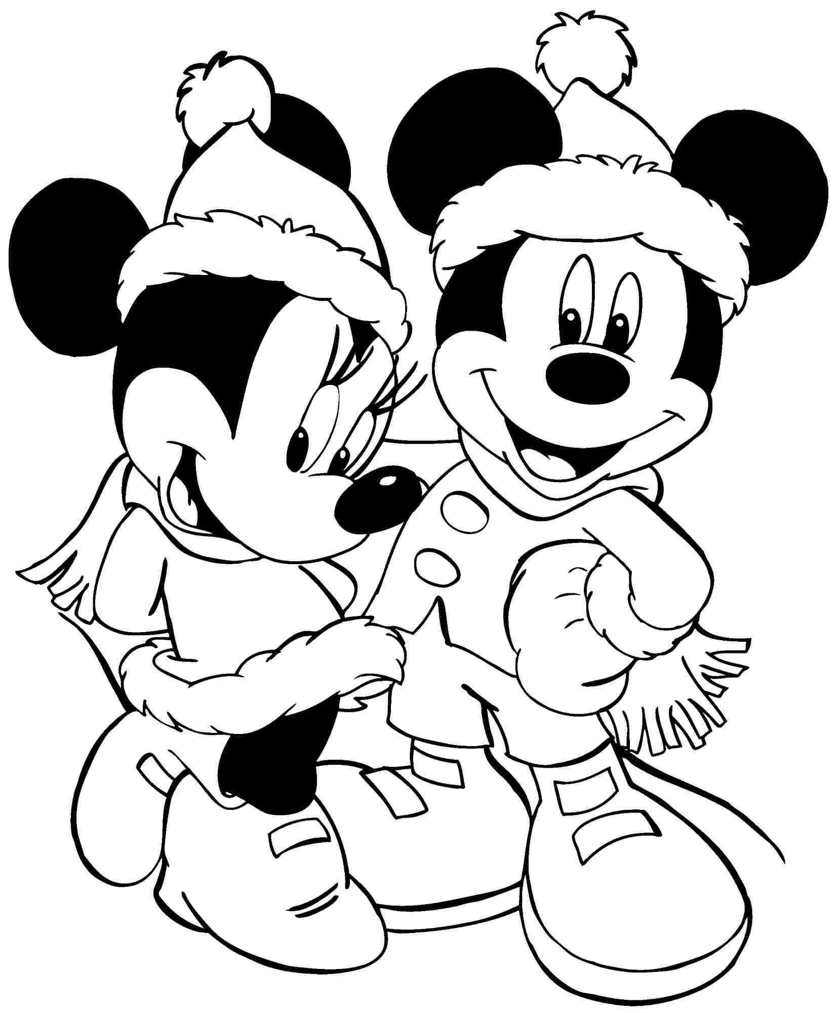 Mickey Mouse Christmas Coloring Pages 1655x2000 Mickey Mouse Christmas Coloring Pages