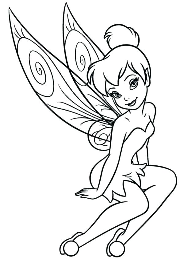 Coloring Pages Tinkerbell 600x841 Coloring Pages Tinkerbell