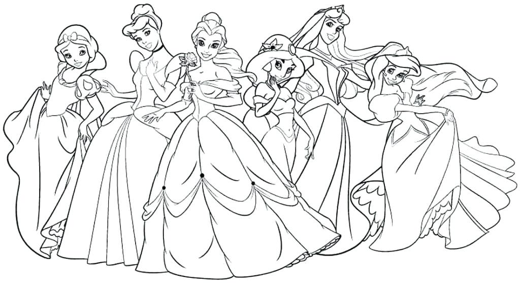 Free Online Printable Disney Princess Coloring Pages 1024x558 Free Online Printable Disney Princess Coloring Pages