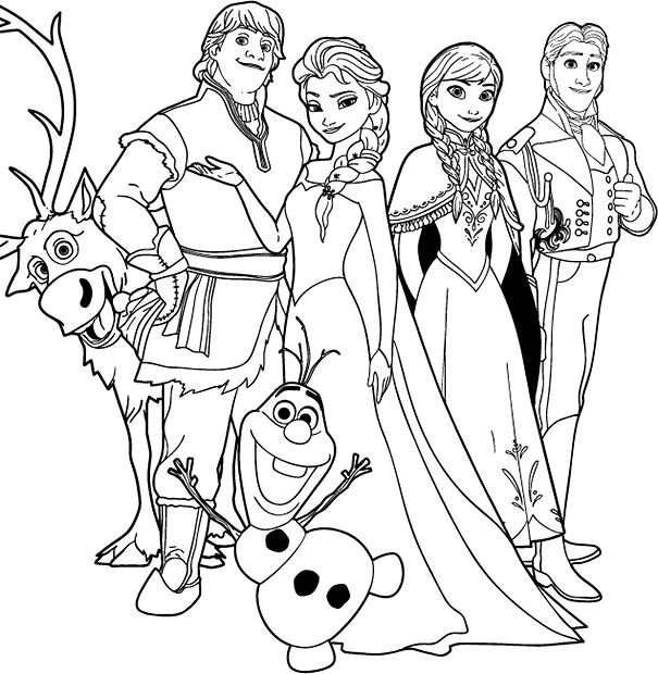 605x620 Frozen Coloring Pages Pdf New 12 Free Printable Disney Frozen