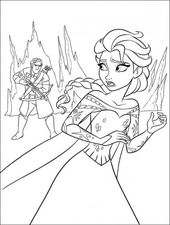 550x727 35 Free Disney's Frozen Coloring Pages (Printable) Free