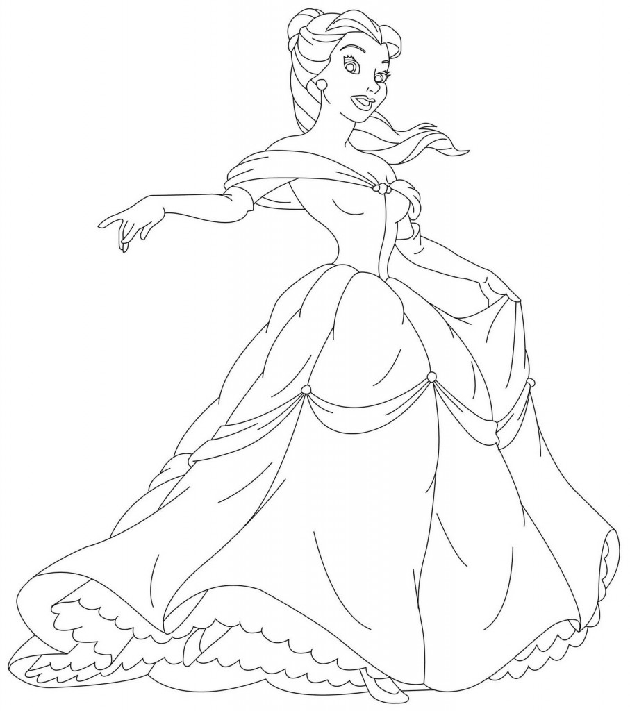 907x1024 Disney Princess Online Coloring Pages Free Printable Disney