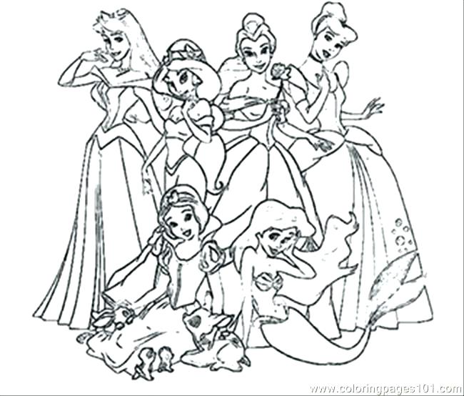 Free Printable Disney Princess Coloring Pages at GetColorings.com ...