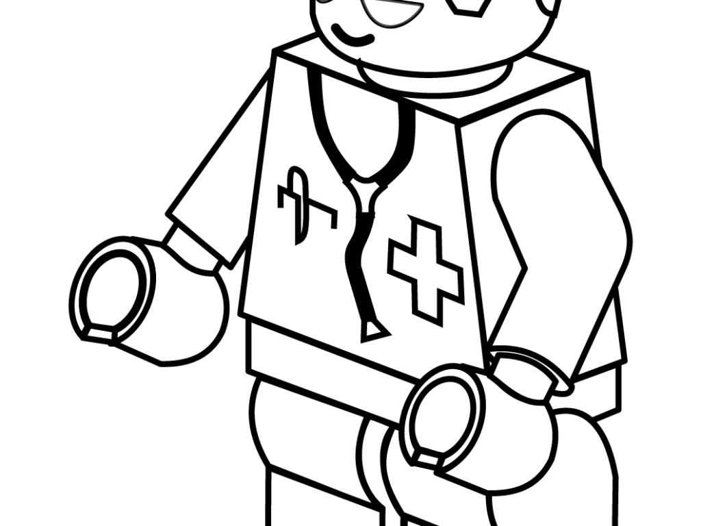 1024x768 Letter Is For Doctor Coloring Page Free Printable Pages Kids