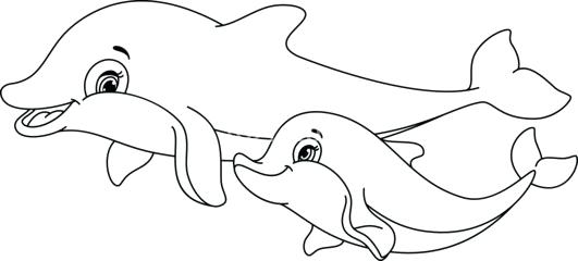 531x240 Coloring Pages Of A Dolphin Dolphin Coloring Pages Dolphins Net