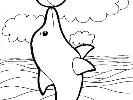 440x330 Coloring Pages Of A Dolphin Dolphins Coloring Pages Dolphins