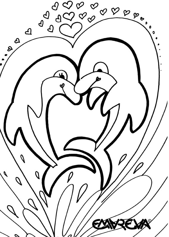 567x794 Dolphin Coloring Pages