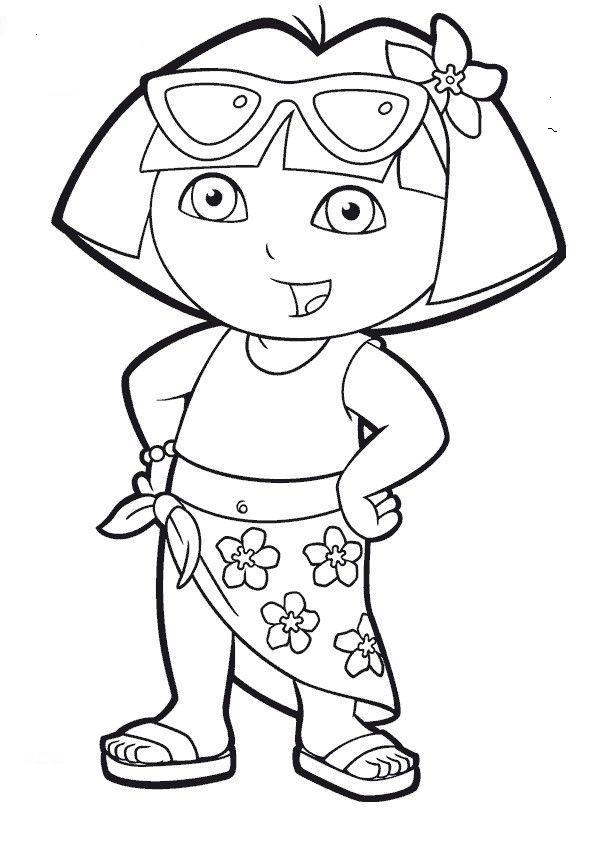 595x842 Dora Coloring Pages Elegant Free Printable Dora Coloring Pages