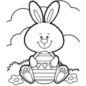 Free Printable Easter Bunny Coloring Page Free Printables 300x300 Free Printable Easter Bunny Coloring Page Free Printables