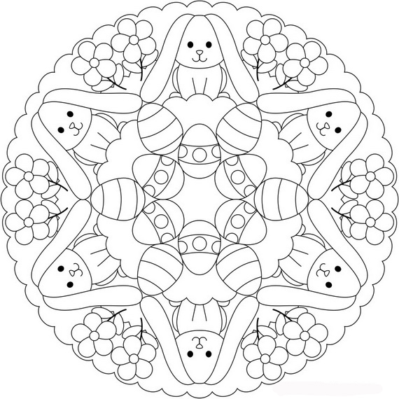 Free Easter Colouring Pages 570x570 Free Easter Colouring Pages