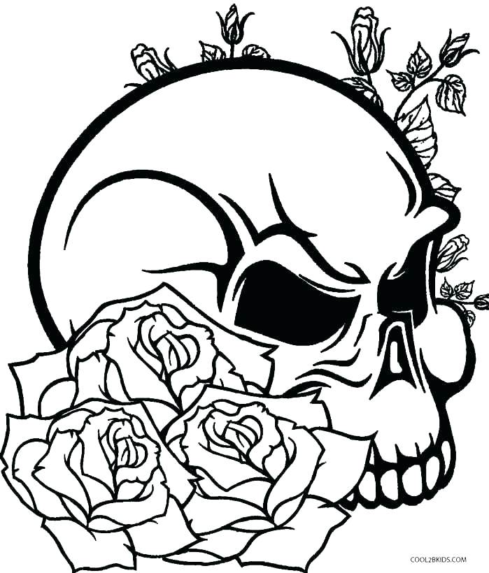 699x820 Sugar Skull Color Sugar Skull Color Skull Coloring Pages Printable
