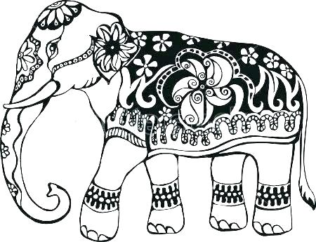 450x345 Free Elephant Coloring Pages Coloring Pages Of Elephants Free