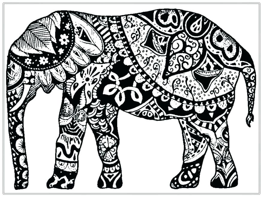878x659 Printable Elephant Coloring Pages Pretty Printable Elephant