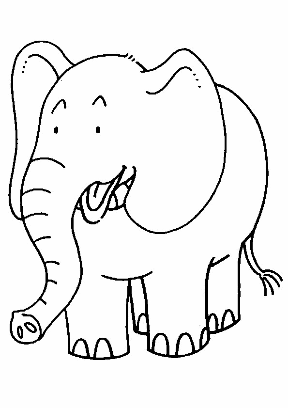 595x842 Top 20 Free Printable Elephant Coloring Pages Online Free